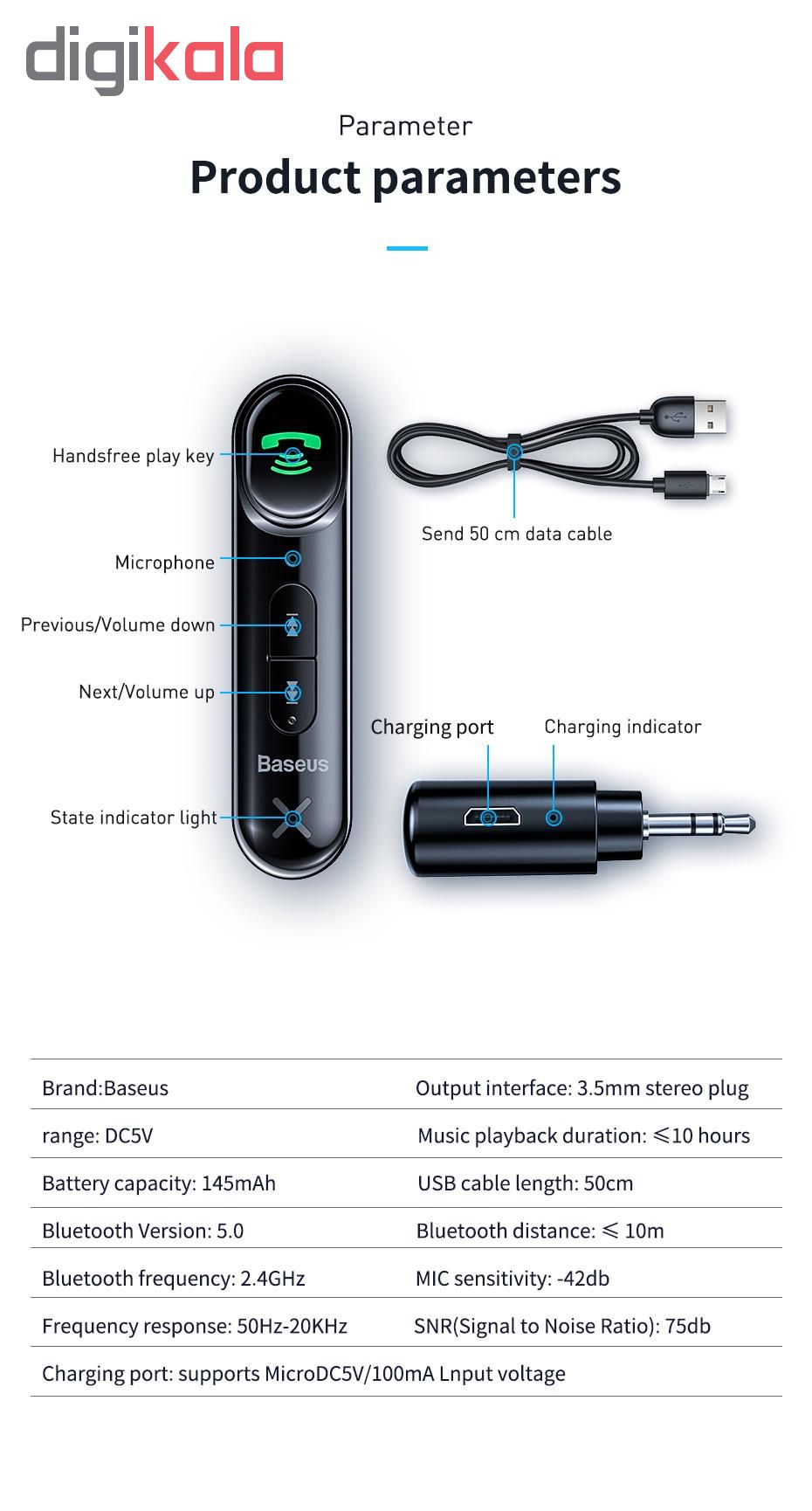 گیرنده بلوتوثی موزیک بیسوس مدل WXQY-01 گیرنده بلوتوثی موزیک بیسوس مدل WXQY-01