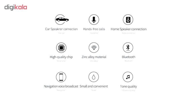 گیرنده بلوتوث موزیک بیسوس مدل BA01