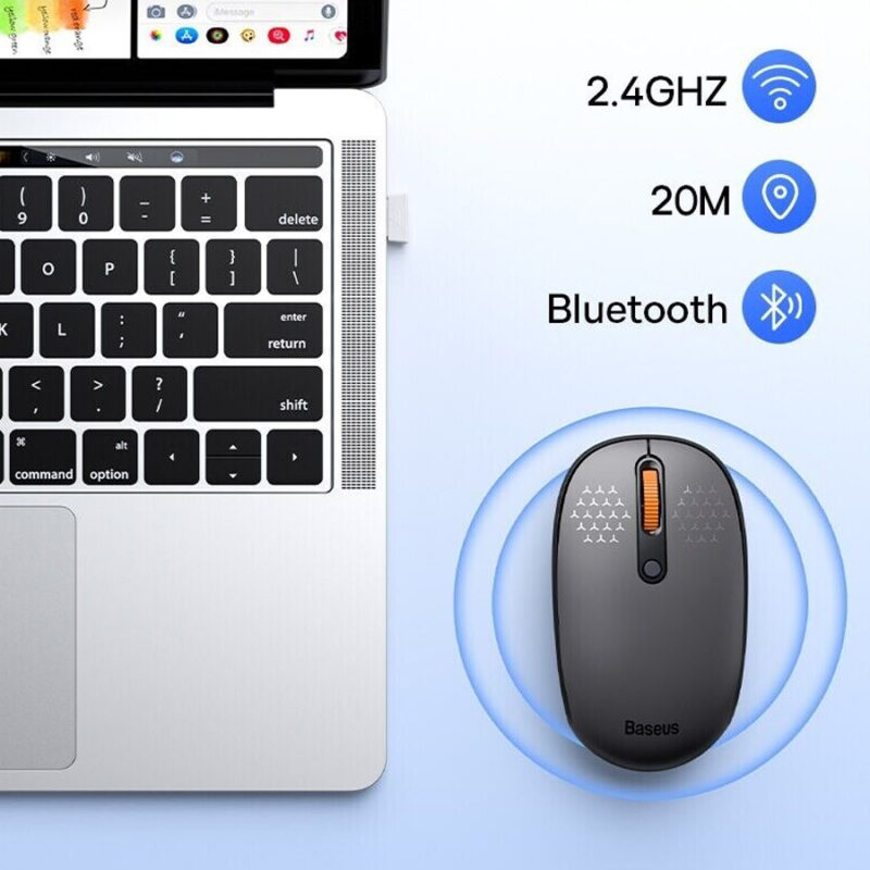 ماوس بی سیم‌ بیسوس مدل F01B Tri-Mode